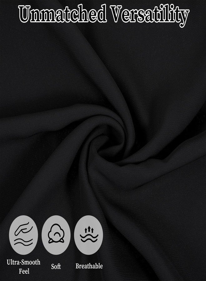 ADLABLD Chiffon Shawls and Wraps for Evening Dresses Soft Scarf Elegant Wedding Shawl Wraps Bridal Scarve for Women (Black) - Image 5
